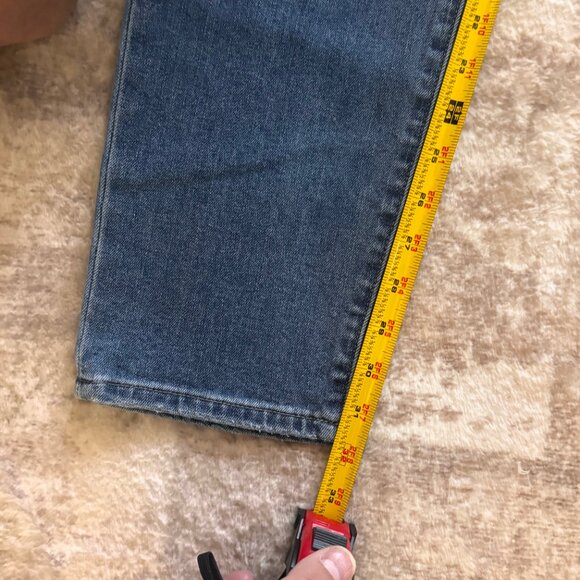 Hudson Jeans Zane Skinny Cut Denim Medium Blue Jeans w/ Light Distressing, 38 - Picture 6 of 6